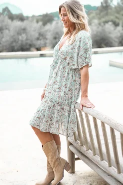 Robe Imprimé menthe