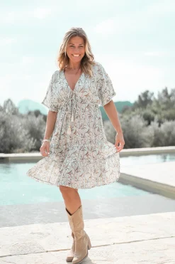 Robe Imprimé menthe