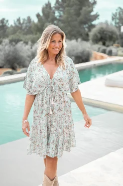 Robe Imprimé menthe