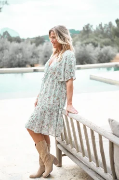 Robe Imprimé menthe