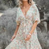 Robe Imprimé sable