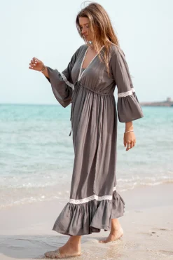 Robe Isabella Crochet Taupe