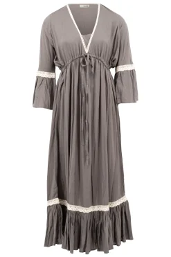 Robe Isabella Crochet Taupe