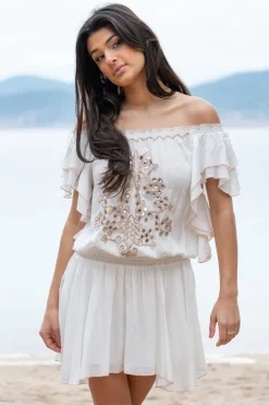 Robe Jairo Miroir Blanc