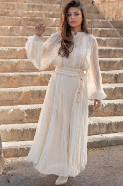 Robe longue Bliss Ecru