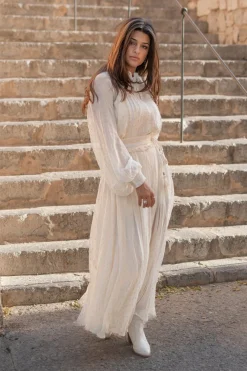 Robe longue Bliss Ecru