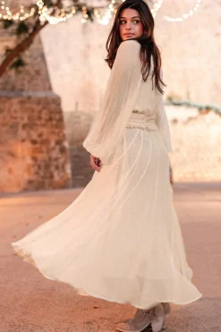 Robe longue Bliss Ecru