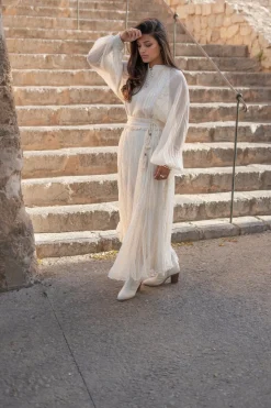 Robe longue Bliss Ecru