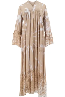Robe longue Dali Batik Taupe
