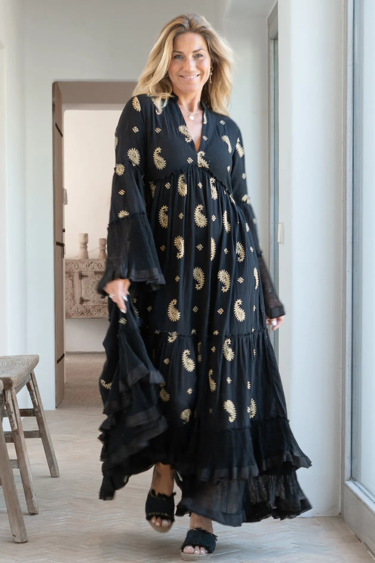 Robe longue Dali Esencia Noir