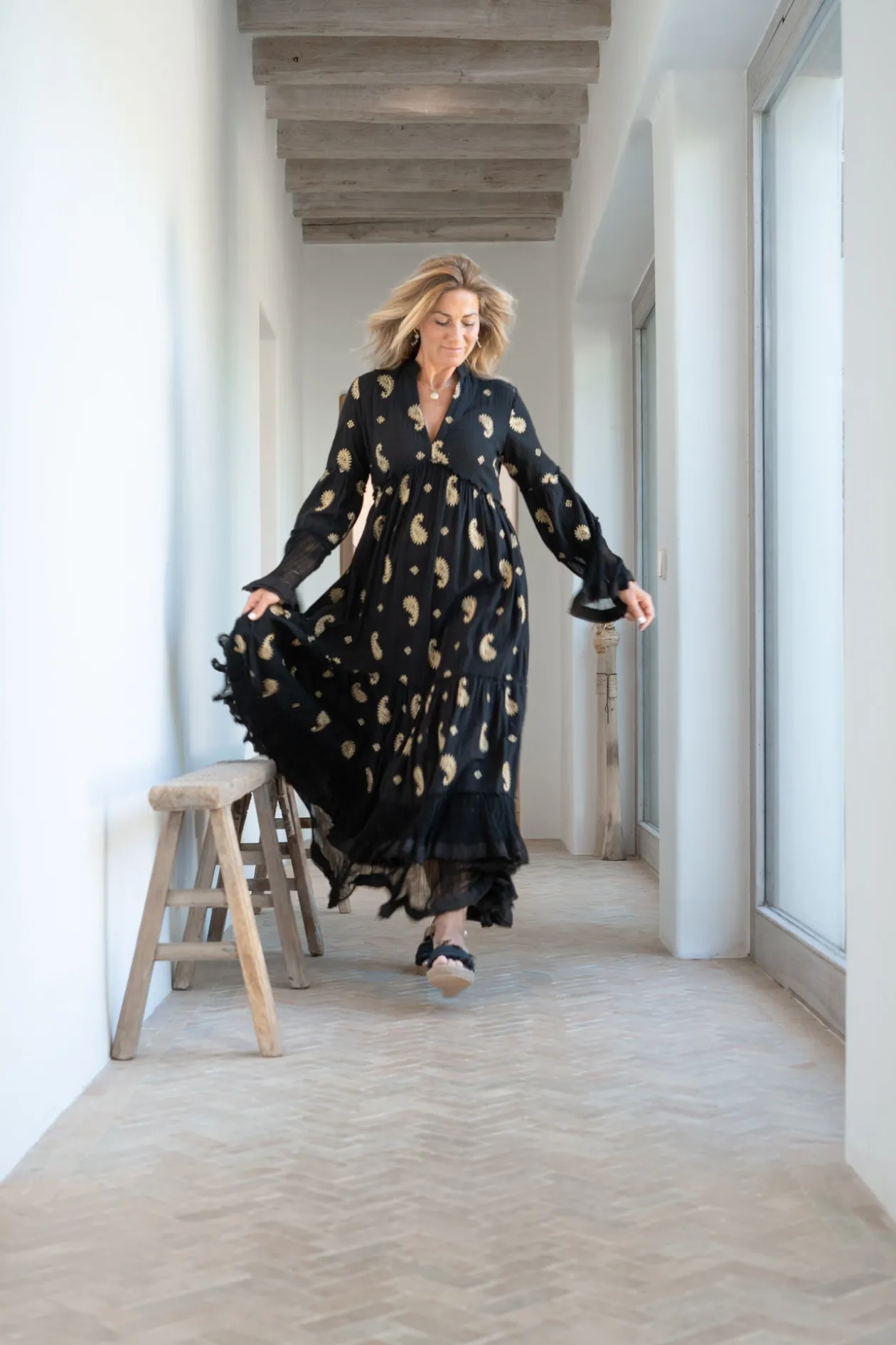 Robe longue Dali Esencia Noir