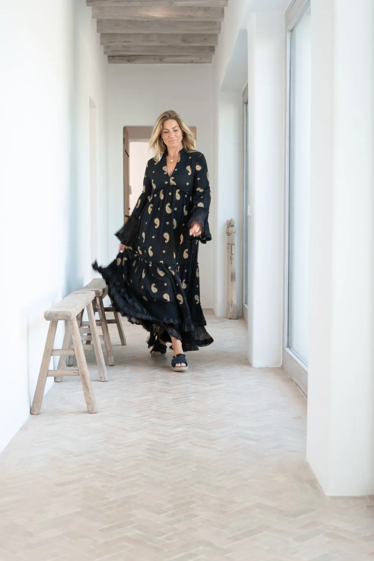 Robe longue Dali Esencia Noir