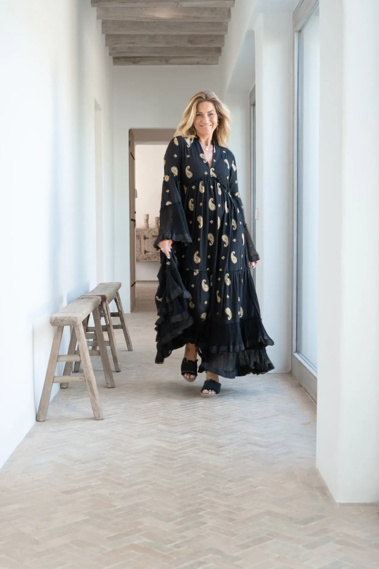 Robe longue Dali Esencia Noir