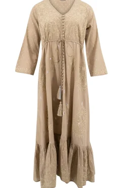 Robe longue Flora Taupe