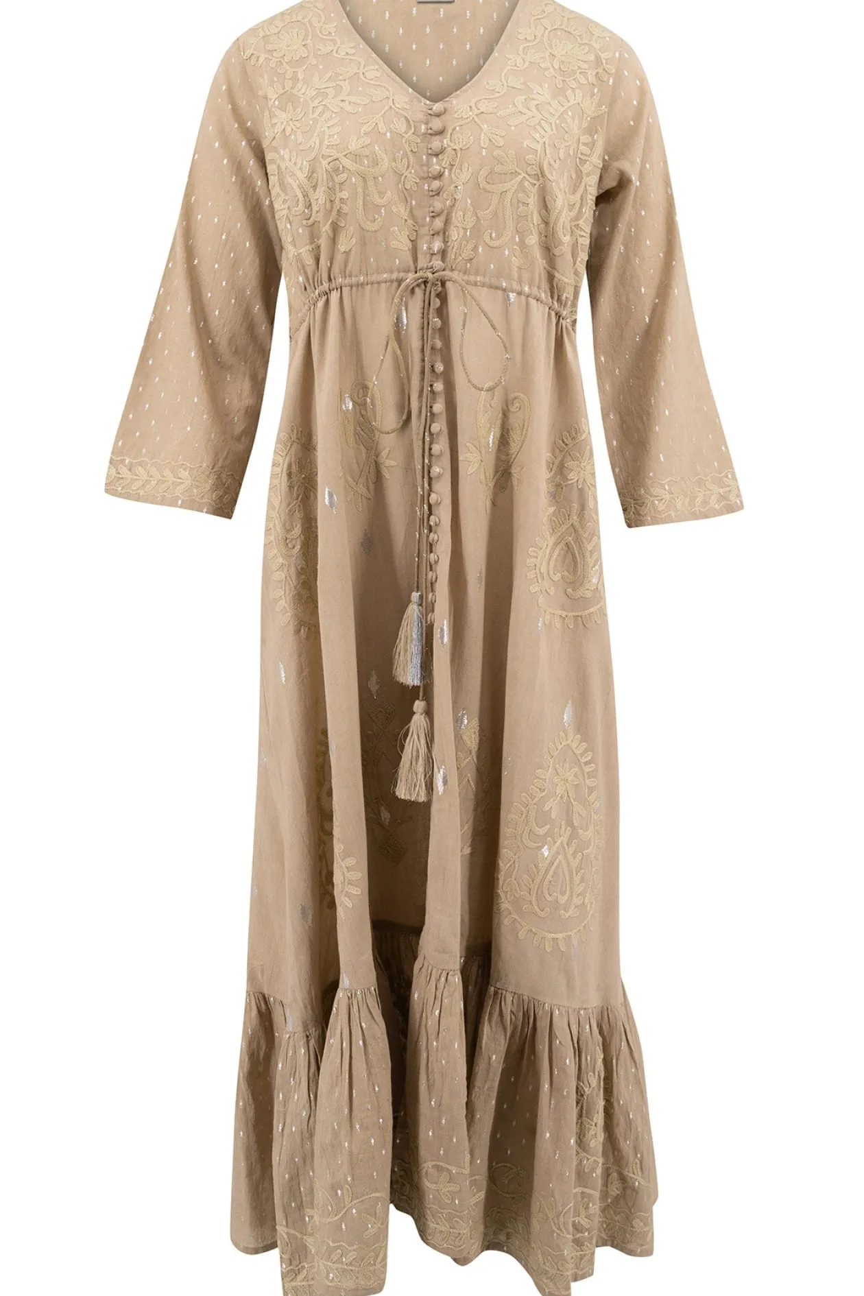 Robe longue Flora Taupe