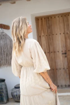 Robe longue Glorio Cuadros Sand