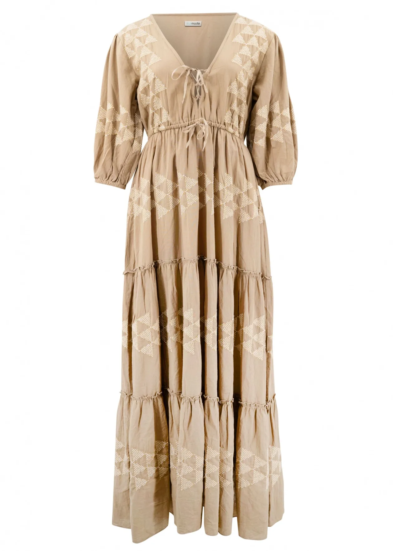 Robe longue Glorio Cuadros Taupe