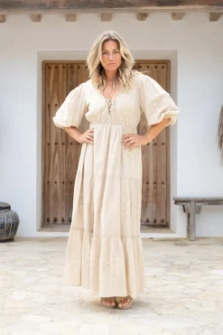 Robe longue Glorio Cuadros Sand