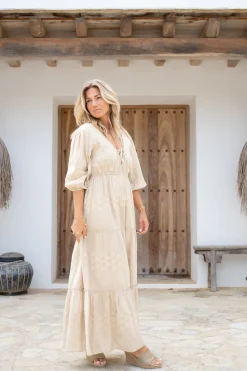 Robe longue Glorio Cuadros Sand