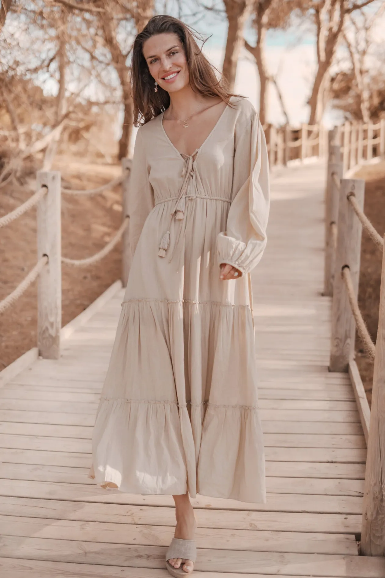 Robe longue Ida Sand