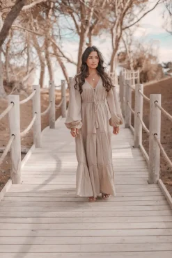 Robe longue Ida Taupe