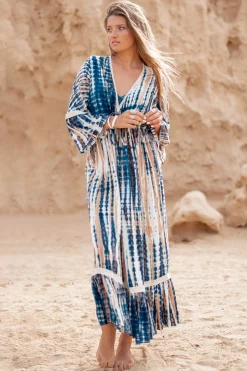 Robe longue Indigo
