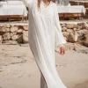 Robe longue Jaime Ivoire