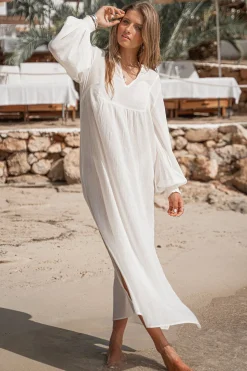 Robe longue Jaime Ivoire