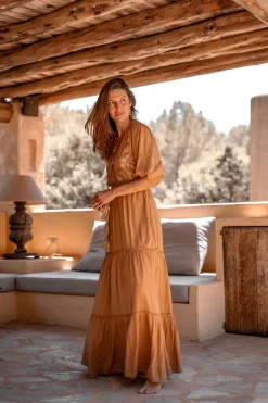 Robe longue Luciana Brick