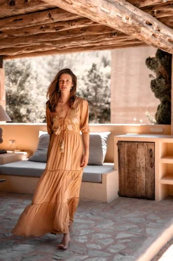 Robe longue Luciana Brick