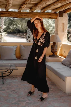 Robe longue Luciana Noir