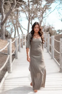 Robe longue Taupe