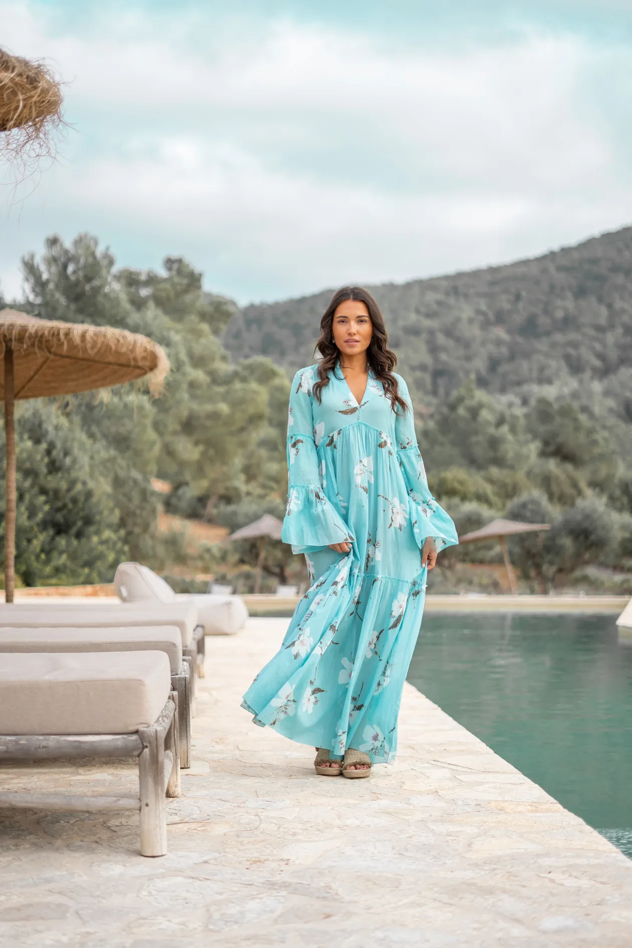 Robe Lucia Bloom Turquoise