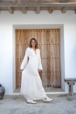 Robe Lucia Flower Ivoire