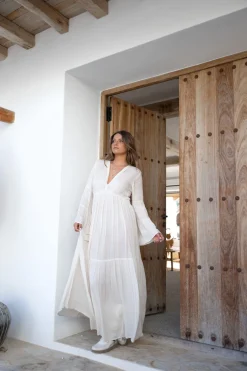 Robe Lucia Flower Ivoire