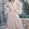 Robe Lucia Flower Taupe clair