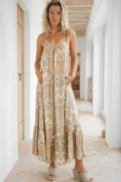 Robe Madia Baroque Khaki