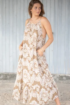 Robe Madia Baroque Taupe