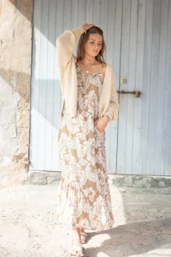 Robe Madia Baroque Taupe