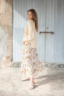 Robe Madia Baroque Taupe
