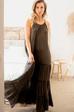 Robe Madia Boho Taupe foncé