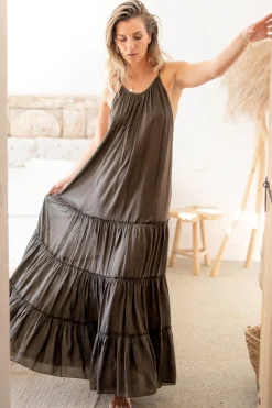 Robe Madia Boho Taupe foncé