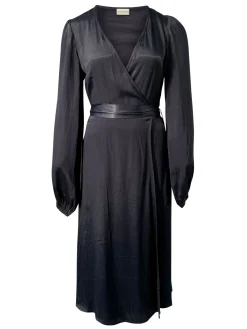 Robe midi en satin Noor