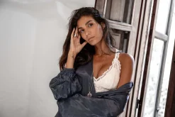 Robe midi en satin Noor