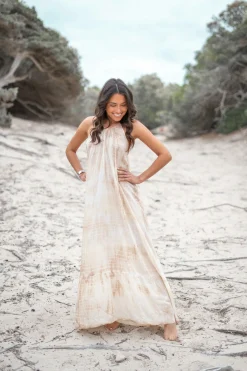 Robe Mina Tie Dye Taupe