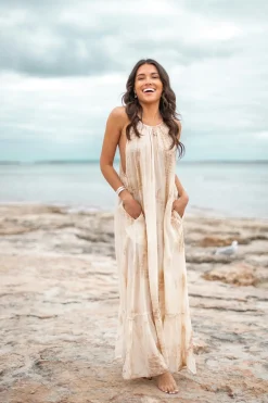Robe Mina Tie Dye Taupe