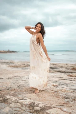 Robe Mina Tie Dye Taupe