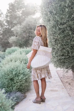 Robe Mio Baroque Blanc Imprimé