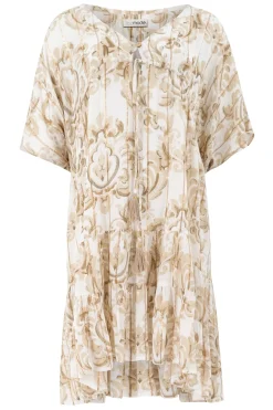 Robe Mio Baroque Blanc Imprimé