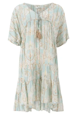 Robe Mio Baroque Bleu pâle imprimé